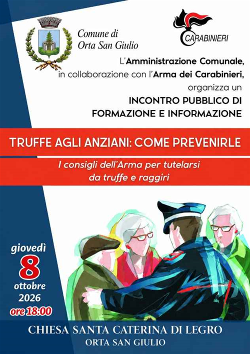 Incontro sulle Truffe agli Anziani